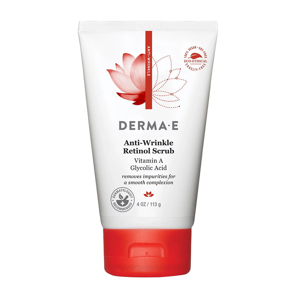 Derma-E Anti-Wrinkle Retinol Scrub with Vitamin A Glycolic Acid, 6 Oz